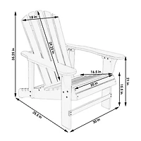 Sunnydaze Patio Collection Adriondack Chair