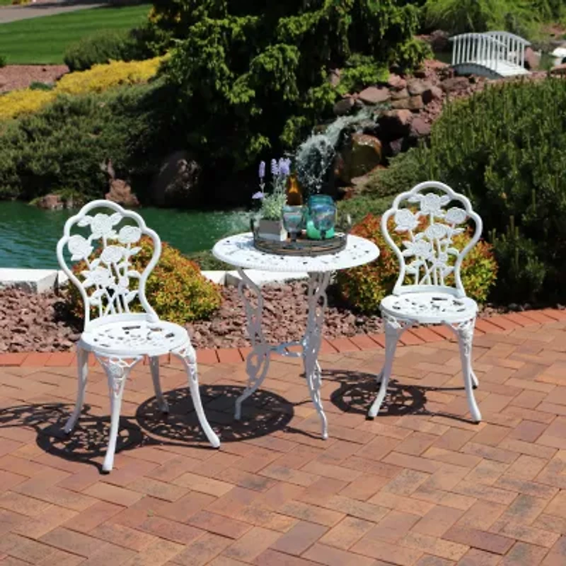 Sunnydaze Patio Collection 3-pc. Bistro Set Rust Resistant