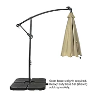 Sunnydaze® 9-Foot Solar Patio Umbrella with Tilt Crank