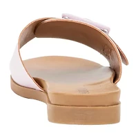 Olivia Miller Womens Slide Sandals