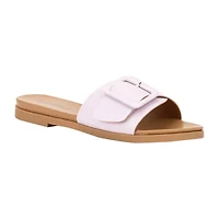 Olivia Miller Womens Slide Sandals
