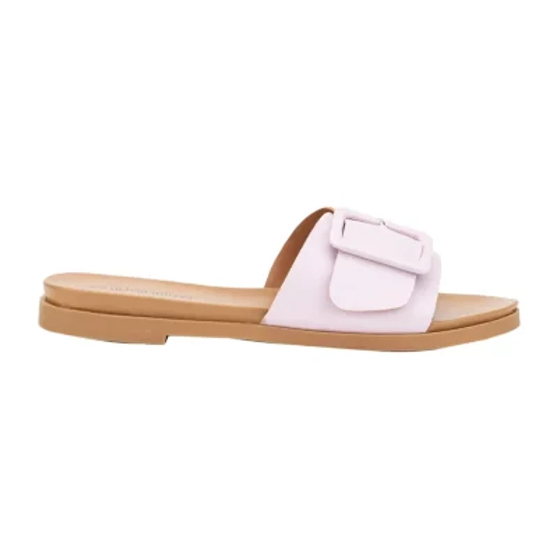 Olivia Miller Womens Slide Sandals