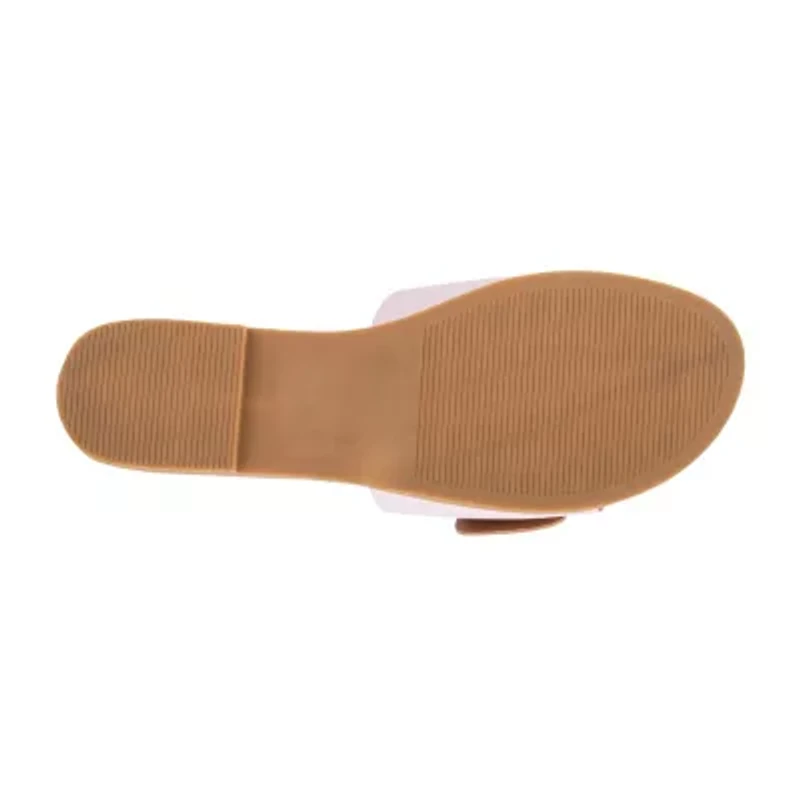 Olivia Miller Womens Slide Sandals