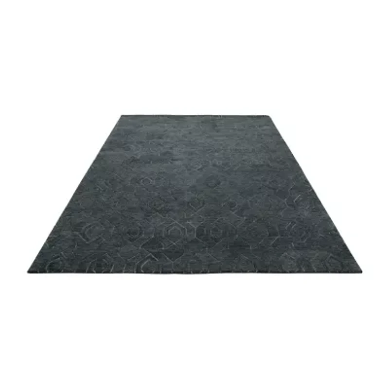 Fieldcrest Lombard Geometric Hand Tufted Indoor Rectangular Area Rug