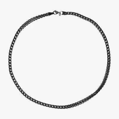 Shaquille O'Neal XLG Mens Stainless Steel 24 Inch Wheat Chain Necklace
