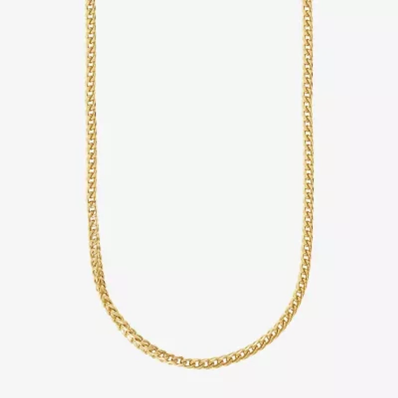 Shaquille O'Neal XLG Mens Stainless Steel 24 Inch Wheat Chain Necklace