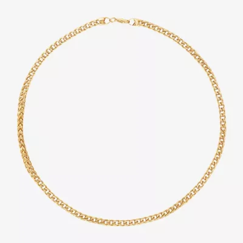 Shaquille O'Neal XLG Mens Stainless Steel 24 Inch Wheat Chain Necklace