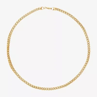 Shaquille O'Neal XLG Mens Stainless Steel 24 Inch Wheat Chain Necklace