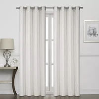 Regal Home Mackenna Jacquard Grommet Top Light-Filtering Set of 2 Curtain Panel