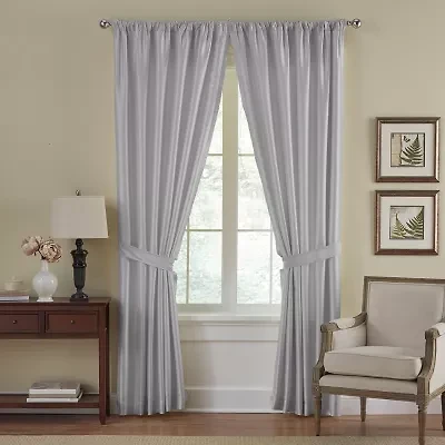 Elrene Home Fashions Versaille Rod Pocket Light-Filtering Single Curtain Panel