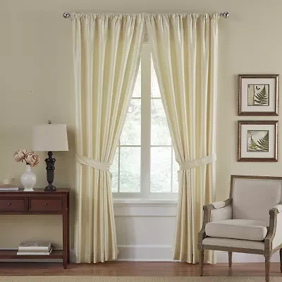 Elrene Home Fashions Versaille Rod Pocket Light-Filtering Single Curtain Panel