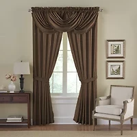Elrene Home Fashions Versaille Rod Pocket Light-Filtering Single Curtain Panel