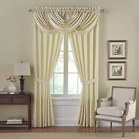 Elrene Versailles Rod-Pocket Waterfall Valance