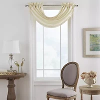 Elrene Versailles Rod-Pocket Waterfall Valance