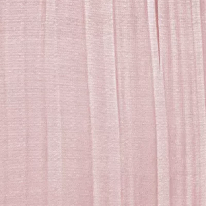 Elrene Home Fashions Jolie Crushed Tie Top Sheer Single Curtain Panel