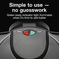 Proctor Silex Flip Belgian Waffle Maker With Nonstick Grids