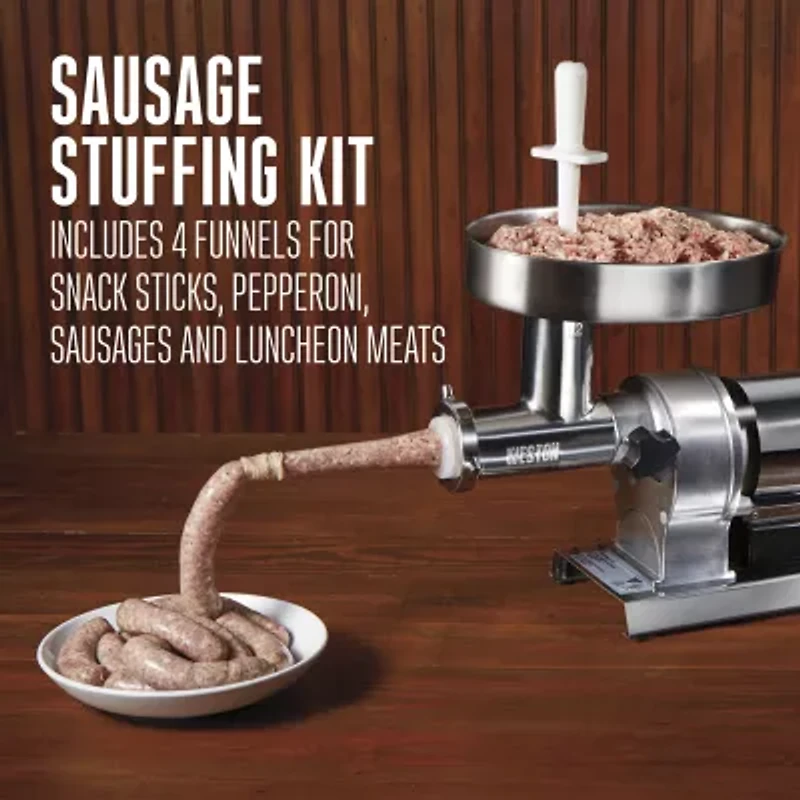 Weston Butcher Series #12 Meat Grinder And Sausage Stuffer