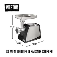 Weston #8 Electric Meat Grinder & Sausage Stuffer
