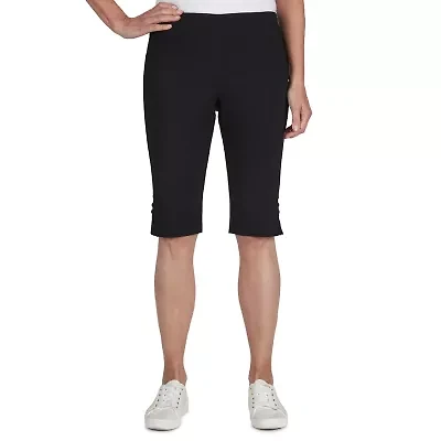 Hearts Of Palm Womens Straight Mid Rise Skimmer Pant