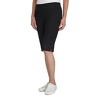 Hearts Of Palm Womens Straight Mid Rise Skimmer Pant