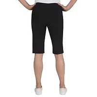 Hearts Of Palm Womens Straight Mid Rise Skimmer Pant