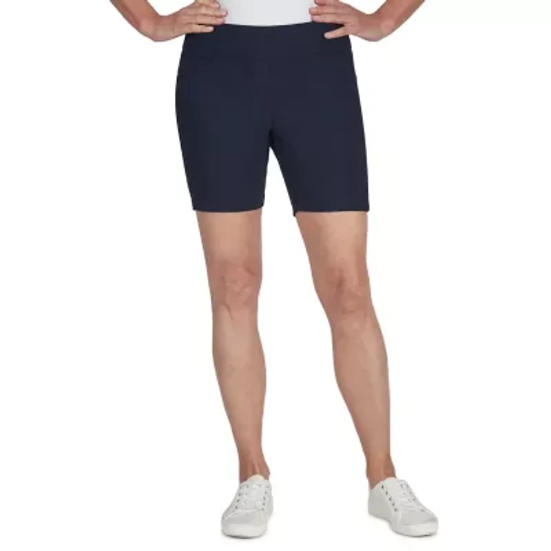 Hearts Of Palm Womens Mid Rise Pull-On Short