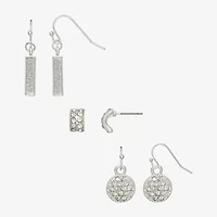 Mixit Womens 3 Pair Earring Set