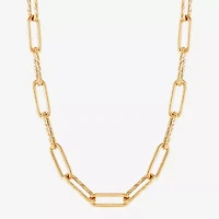 Gold Addiction Womens 14K 22 Inch Link Necklace