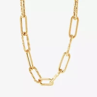 Gold Addiction Womens 14K 22 Inch Link Necklace