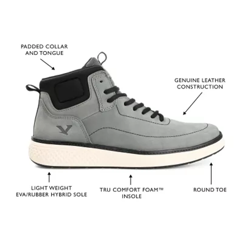 Territory Mens Roam Flat Heel Lace-Up Boots