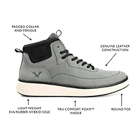 Territory Mens Roam Flat Heel Lace-Up Boots