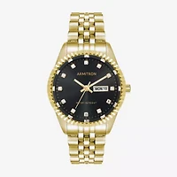 Armitron Womens Gold Tone Bracelet Watch 75 5849bkgp