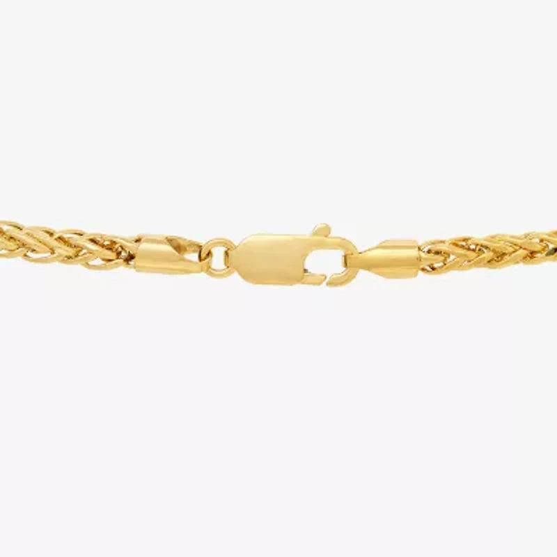 Gold Opulence Mens 10K Gold Anchor Pendant Necklace