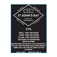 St. John's Bay Cargo Mens Midweight Big and Tall Puffer Vest