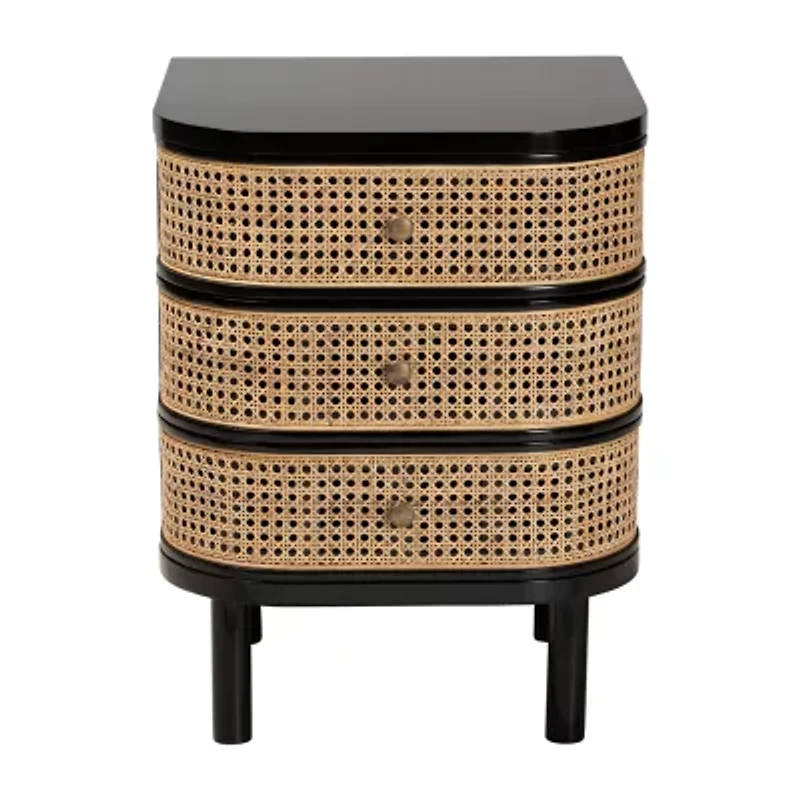 Nabila 3-Drawer Nightstand