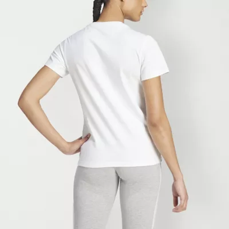 adidas Womens Crew Neck Short Sleeve Active T-Shirt