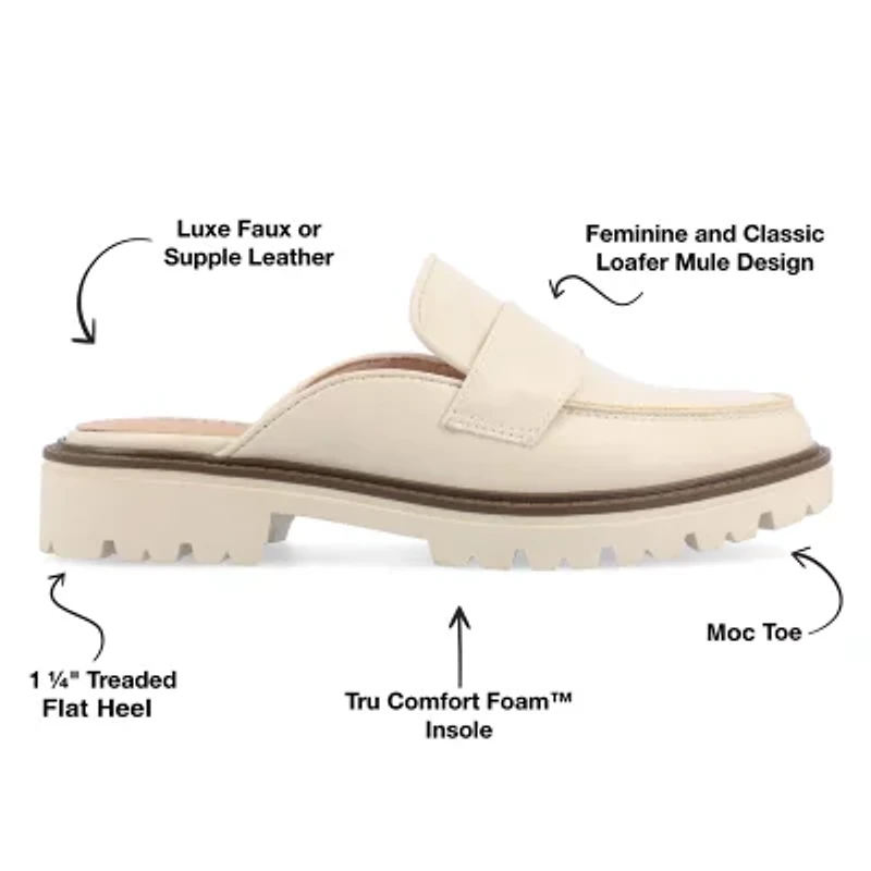 Journee Collection Miycah Womens Moc Closed Toe Slip-On Shoe