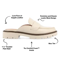 Journee Collection Miycah Womens Moc Closed Toe Slip-On Shoe