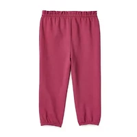 Okie Dokie Baby Girls Tapered Regular Fit French Terry Jogger Pant