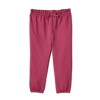 Okie Dokie Baby Girls Tapered Regular Fit French Terry Jogger Pant