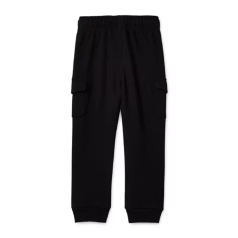 Okie Dokie Toddler Boys Tapered French Terry Cargo Pant