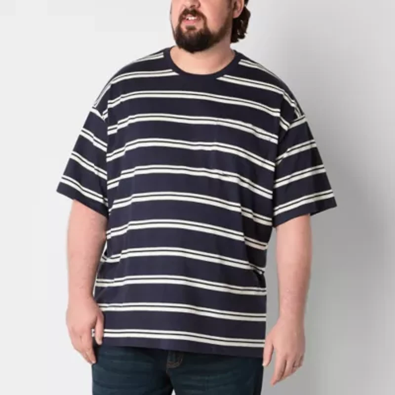 Arizona Mens Crew Neck Short Sleeve Big and Tall T-Shirt