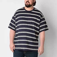 Arizona Mens Crew Neck Short Sleeve Big and Tall T-Shirt