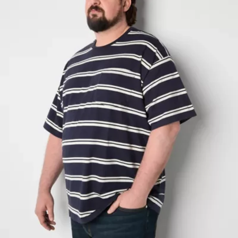 Arizona Mens Crew Neck Short Sleeve Big and Tall T-Shirt