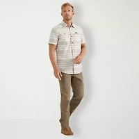 Wrangler Breeze Mens Short Sleeve Regular Fit Button-Down Shirt