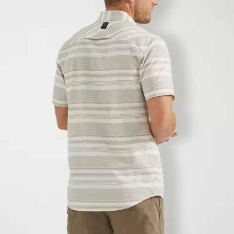 Wrangler Breeze Mens Short Sleeve Regular Fit Button-Down Shirt