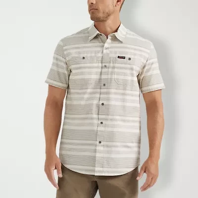 Wrangler Breeze Mens Short Sleeve Regular Fit Button-Down Shirt
