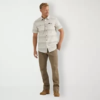 Wrangler Breeze Mens Short Sleeve Regular Fit Button-Down Shirt