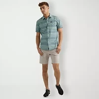 Wrangler Breeze Mens Short Sleeve Regular Fit Button-Down Shirt