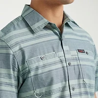 Wrangler Breeze Mens Short Sleeve Regular Fit Button-Down Shirt